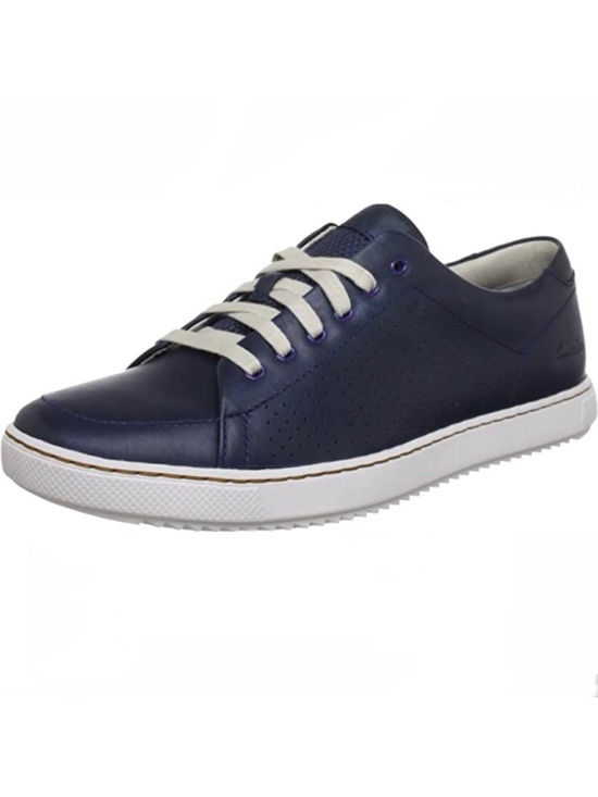 Clarks Other - Clarks Men's Niven Life Oxford Navy Blue Leather Sneakers 12